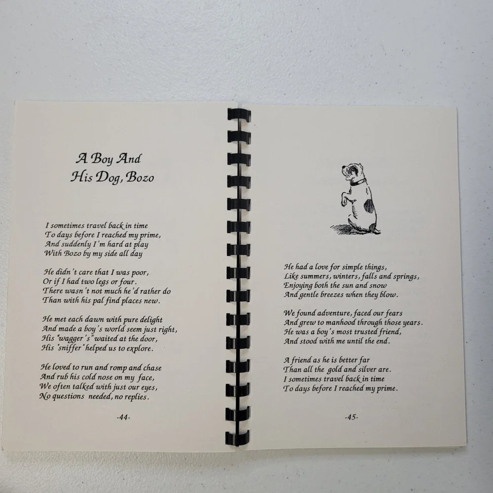 Sunny Thoughts To Warm‎ Your Heart Larry Howland Spiral Bound Poetry Book 1996